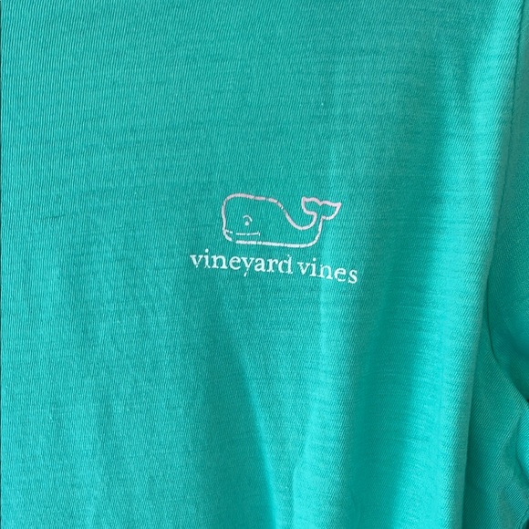 Vineyard Vines Soft Green Long Sleeve Logo Top - Picture 2 of 7